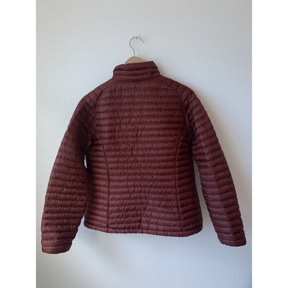 L.L. Bean 850 Down Ultralight Puffer Jacket Packable Burgundy Red Size Medium - Picture 4 of 7